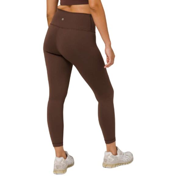 Lululemon Wunder Train High-Rise Tight 25" Brown Earth Womens Size 20 - Picture 2 of 14